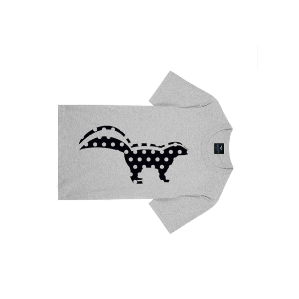 Big polkadot skunk  : Grey T-Shirt