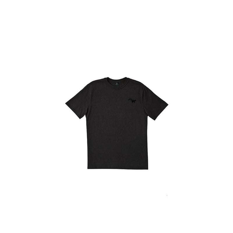 Simple & Clean Black Skunk Patch : White & Black T -Shirt